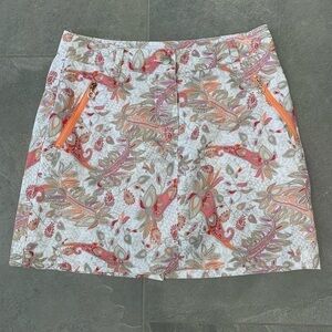 𝅺DAILY SPORTS Golf or tennis paisley skort skirt EUC size 2